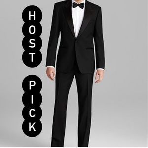 Hugo Boss Cary Grant One Button Black Tuxedo 38R